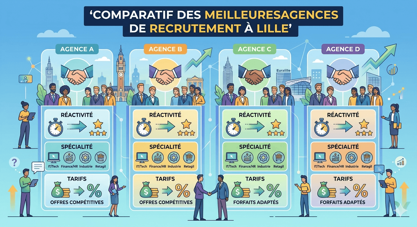 Comparatif des meilleures agences de recrutement à Lille