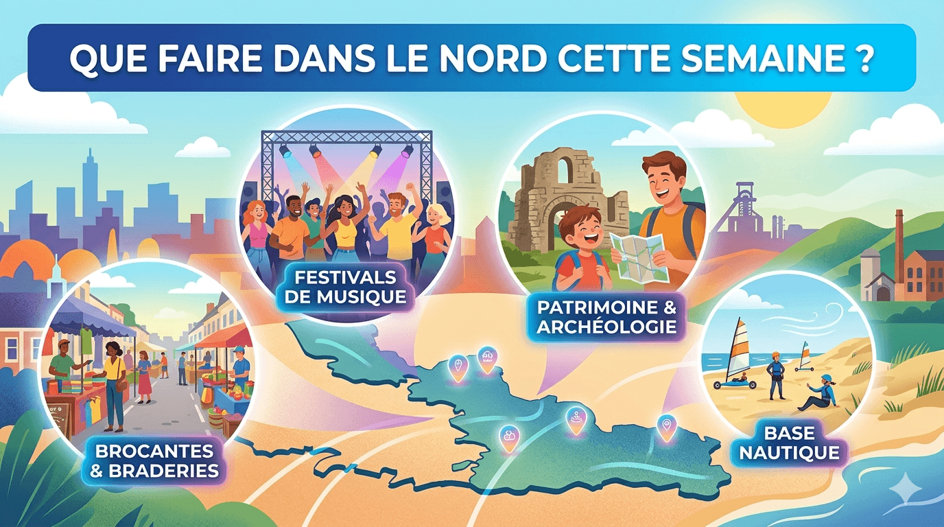 Que faire dans le Nord cette semaine ? Le top des sorties et activités du 8 au 14 juin 2026