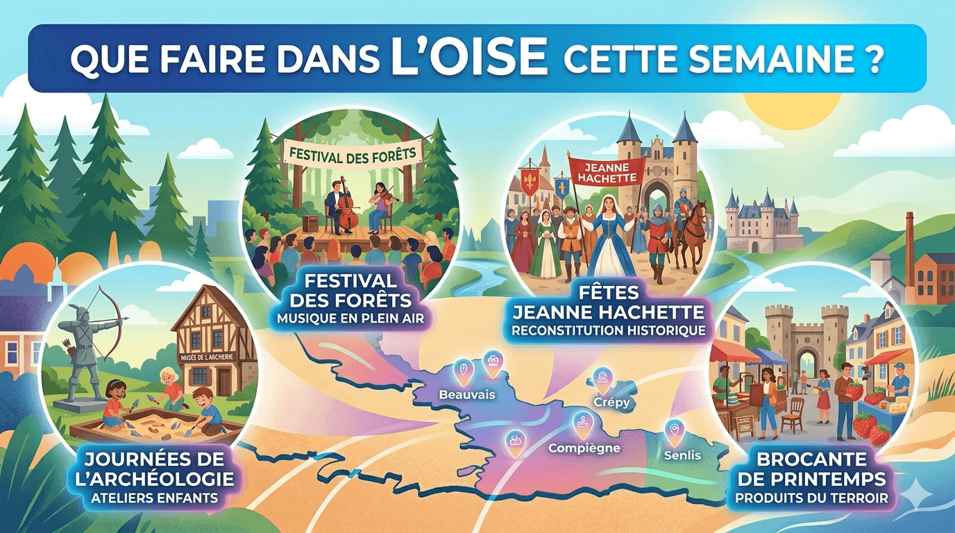 Que faire dans l'Oise cette semaine ? Le top des sorties et activités du 8 au 14 juin 2026