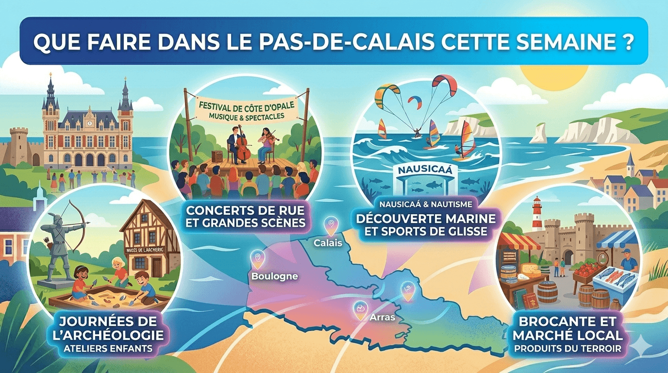 Que faire dans le Pas-de-Calais cette semaine ? Le top des sorties du 8 au 14 juin 2026